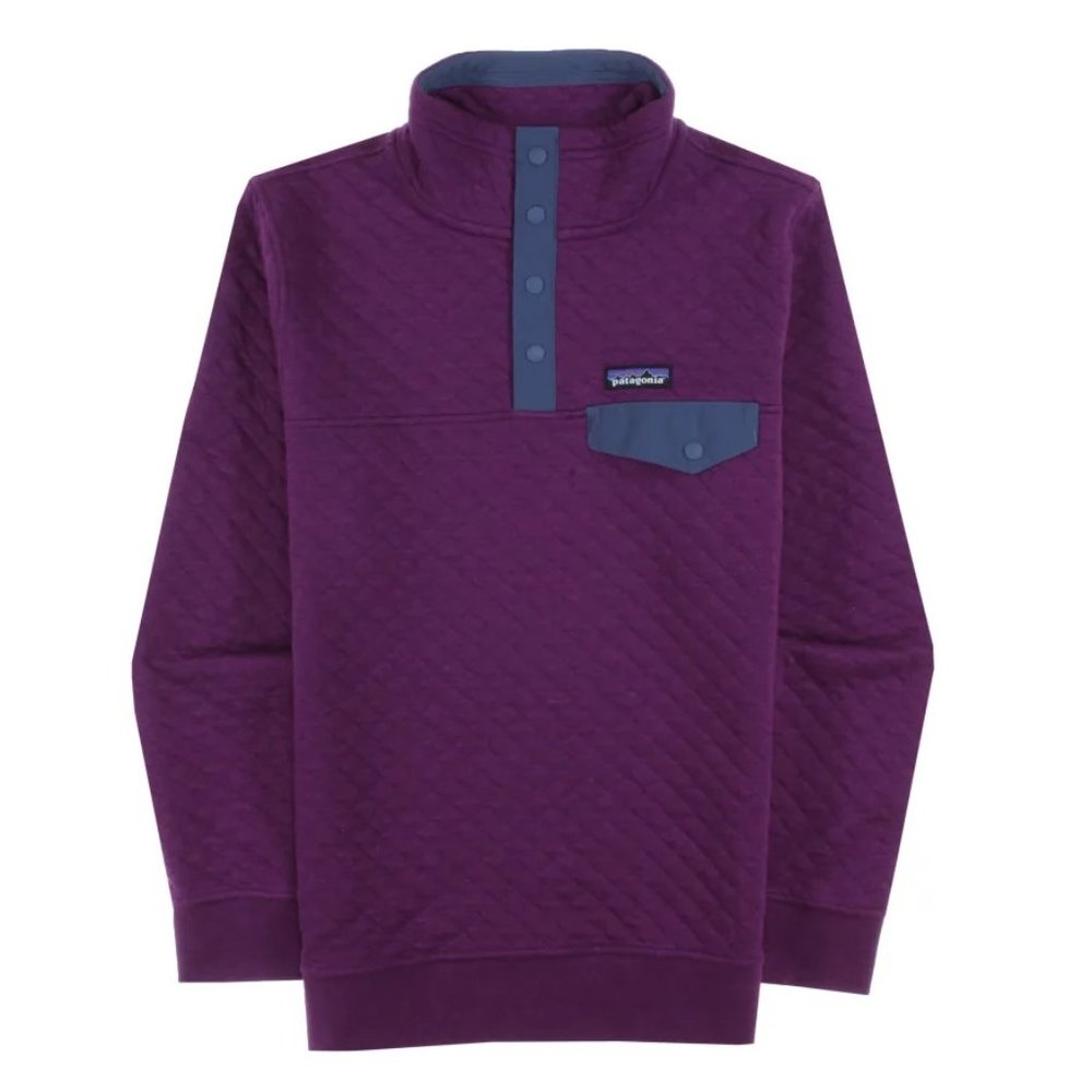 Purple Patagonia Quilted Pullover